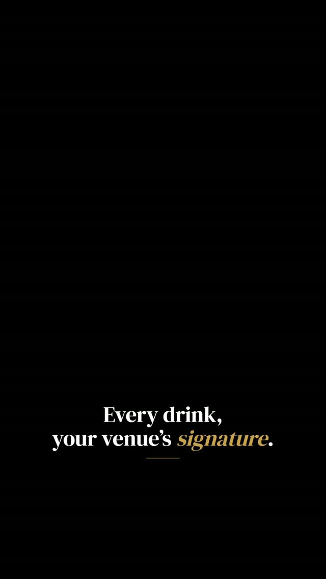 Stampante per caffè: slogan del locale su sfondo nero